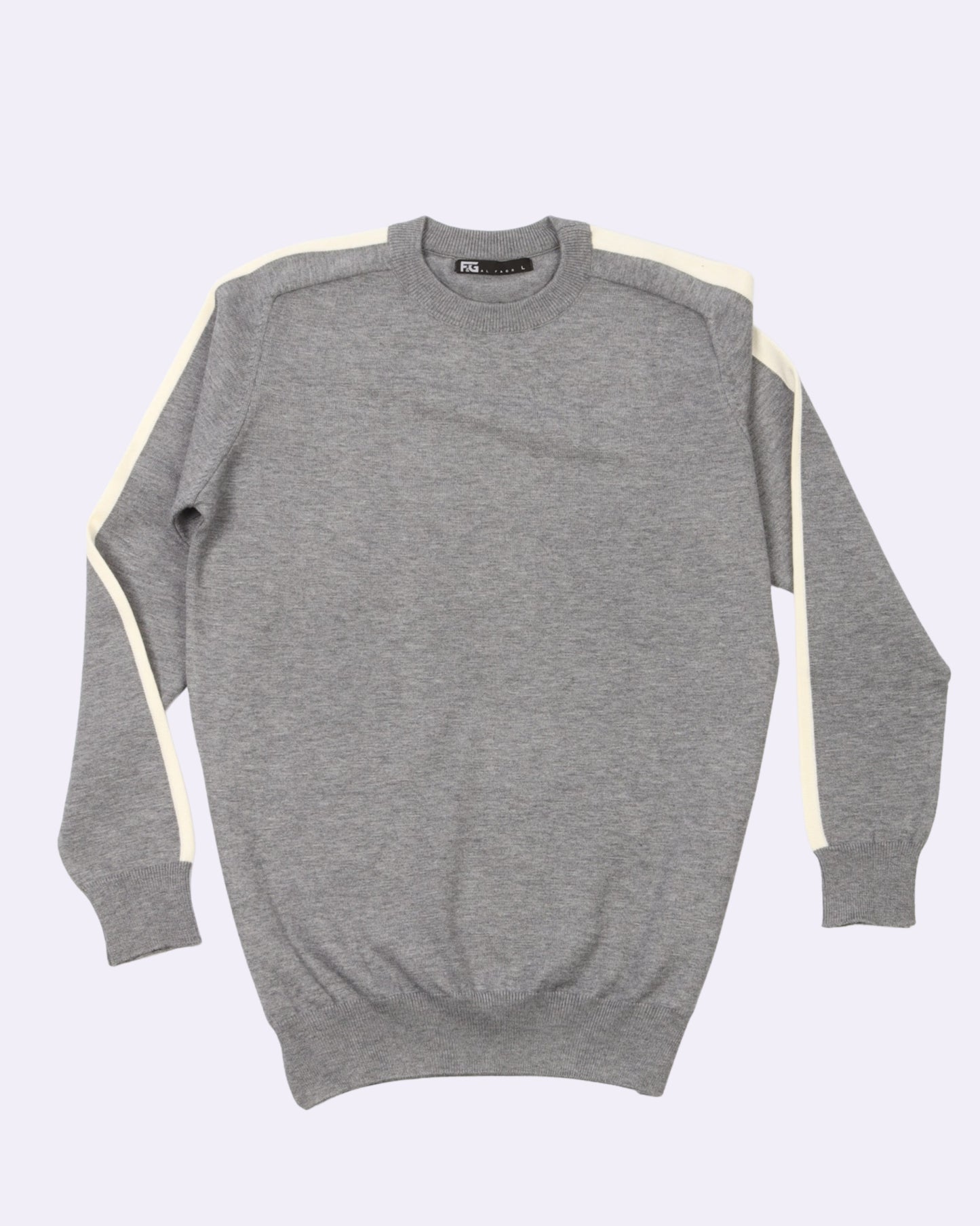 White Grey Round Trico