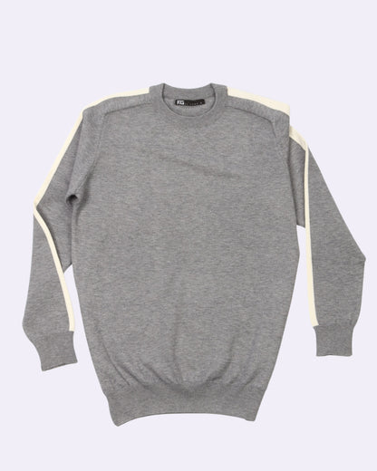 White Grey Round Trico