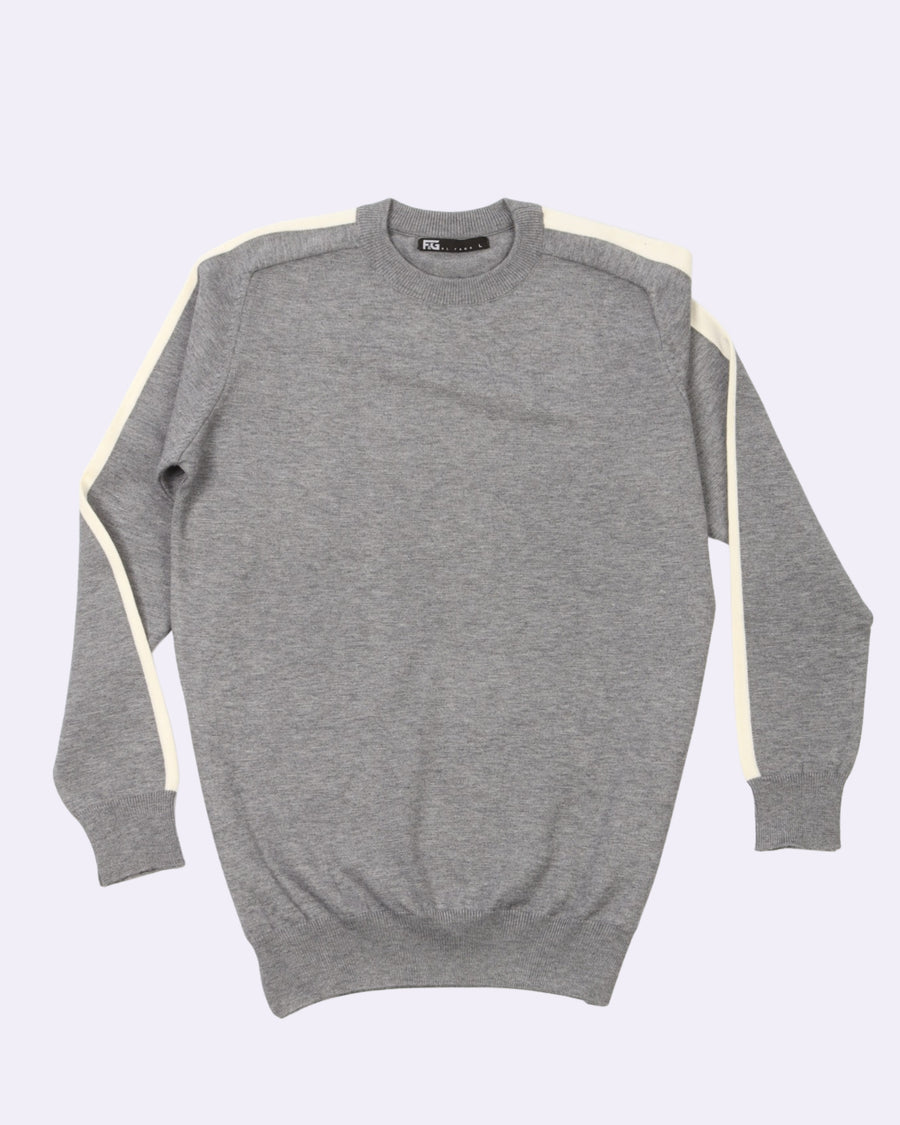 White Grey Round Trico