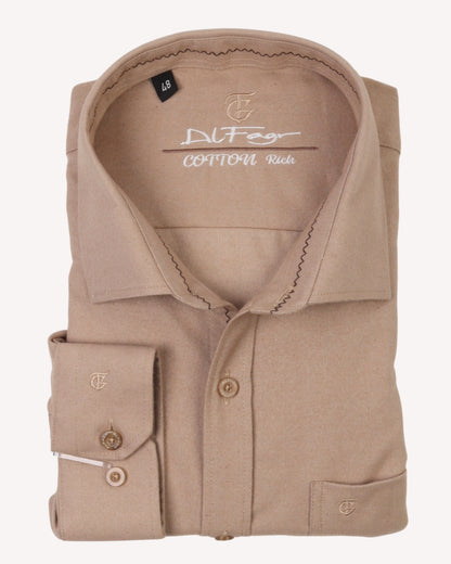 Creamy Wool Shirt - Big Size