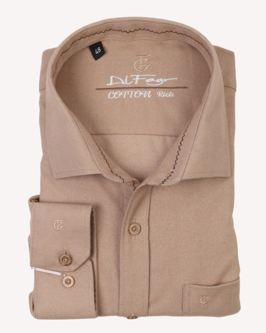 Creamy Wool Shirt - Big Size