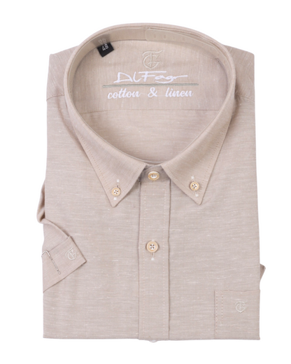 قميص نص كم قطن