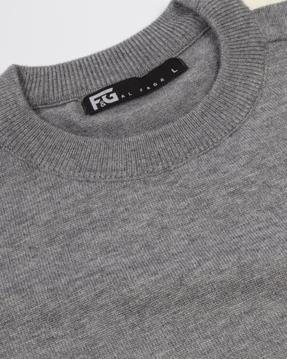 White Grey Round Trico