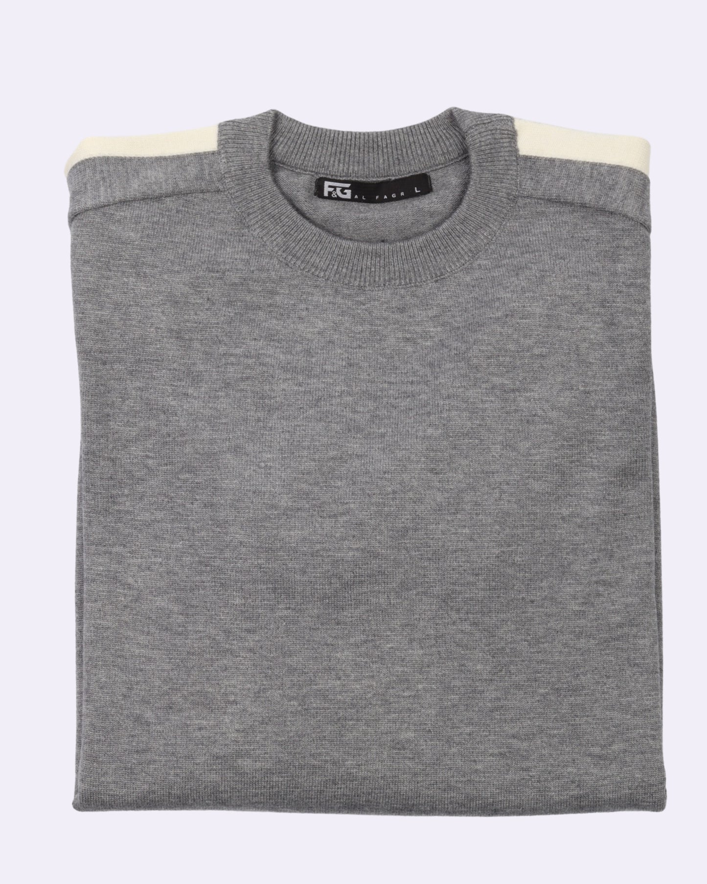 White Grey Round Trico