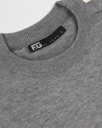 White Grey Round Trico