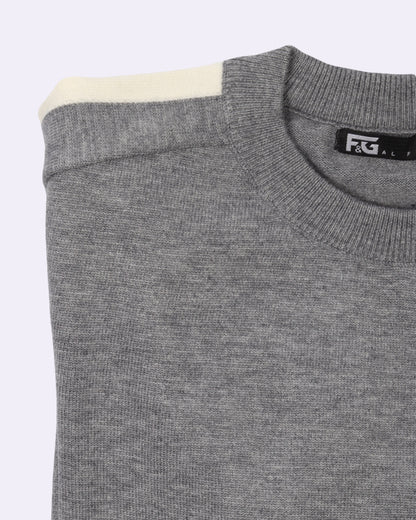 White Grey Round Trico