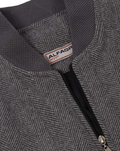 Dark Grey Wool Felt Jacket (جوخ)