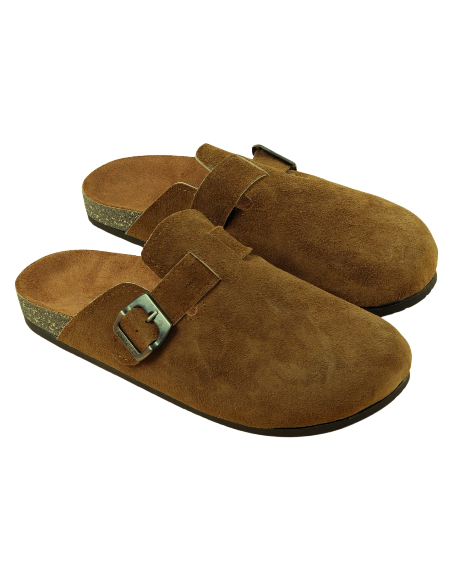 Men’s Suede Buckle Slippers – Comfortable Casual Style