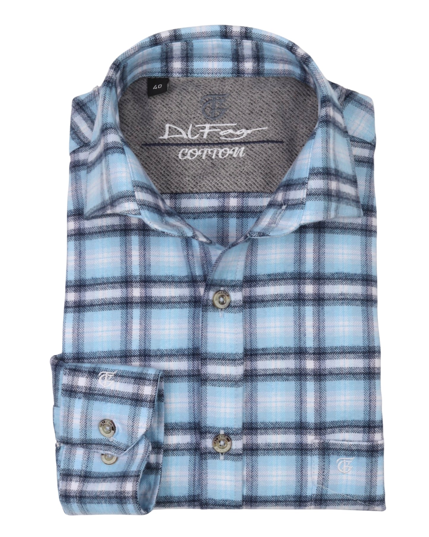 Baby Blue Wool Shirt