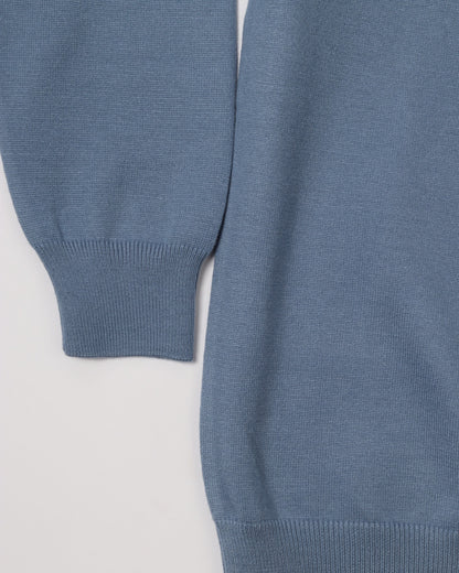 White Navy Polo Neck Trico