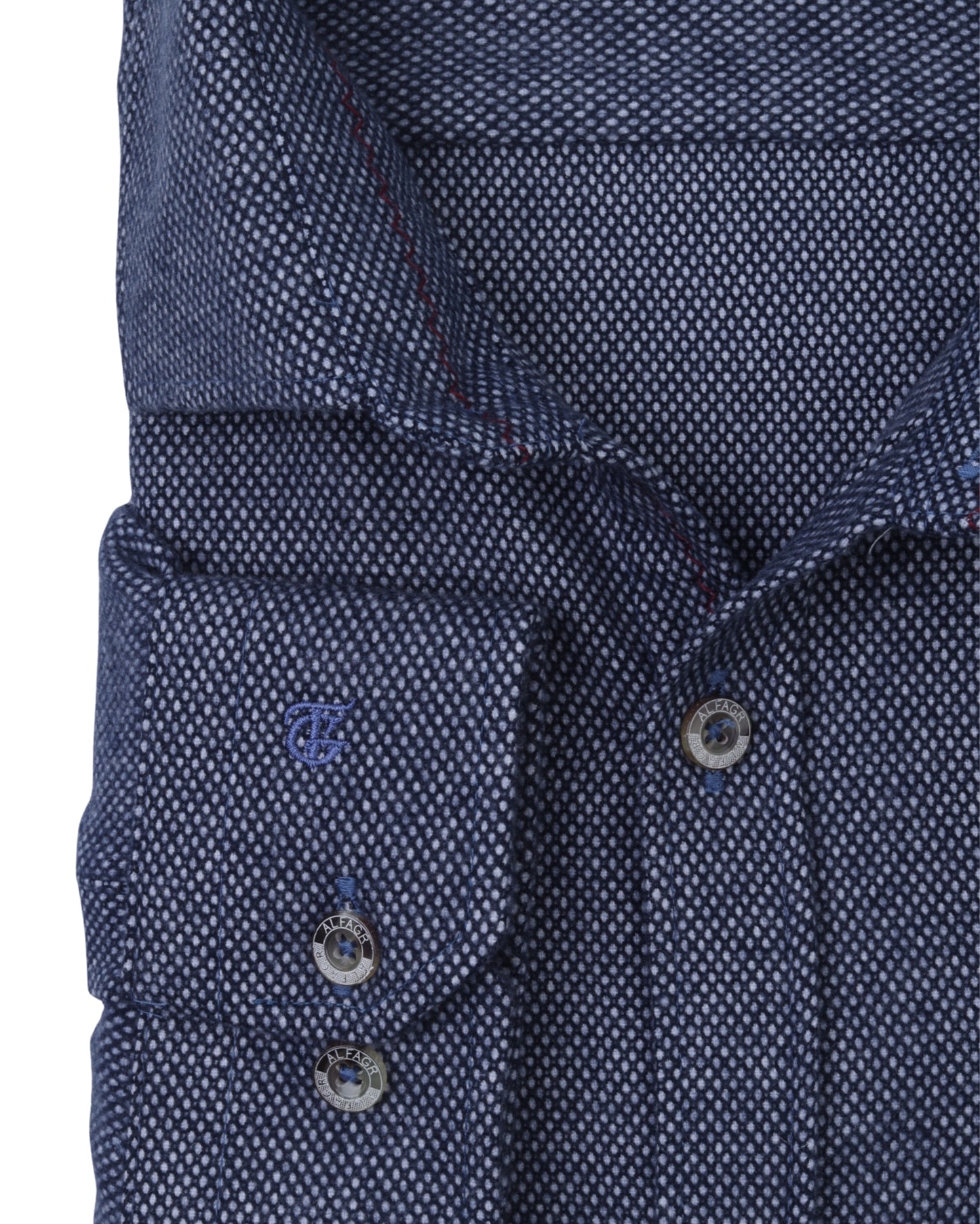 Dark Navy Wool Shirt - Big Size