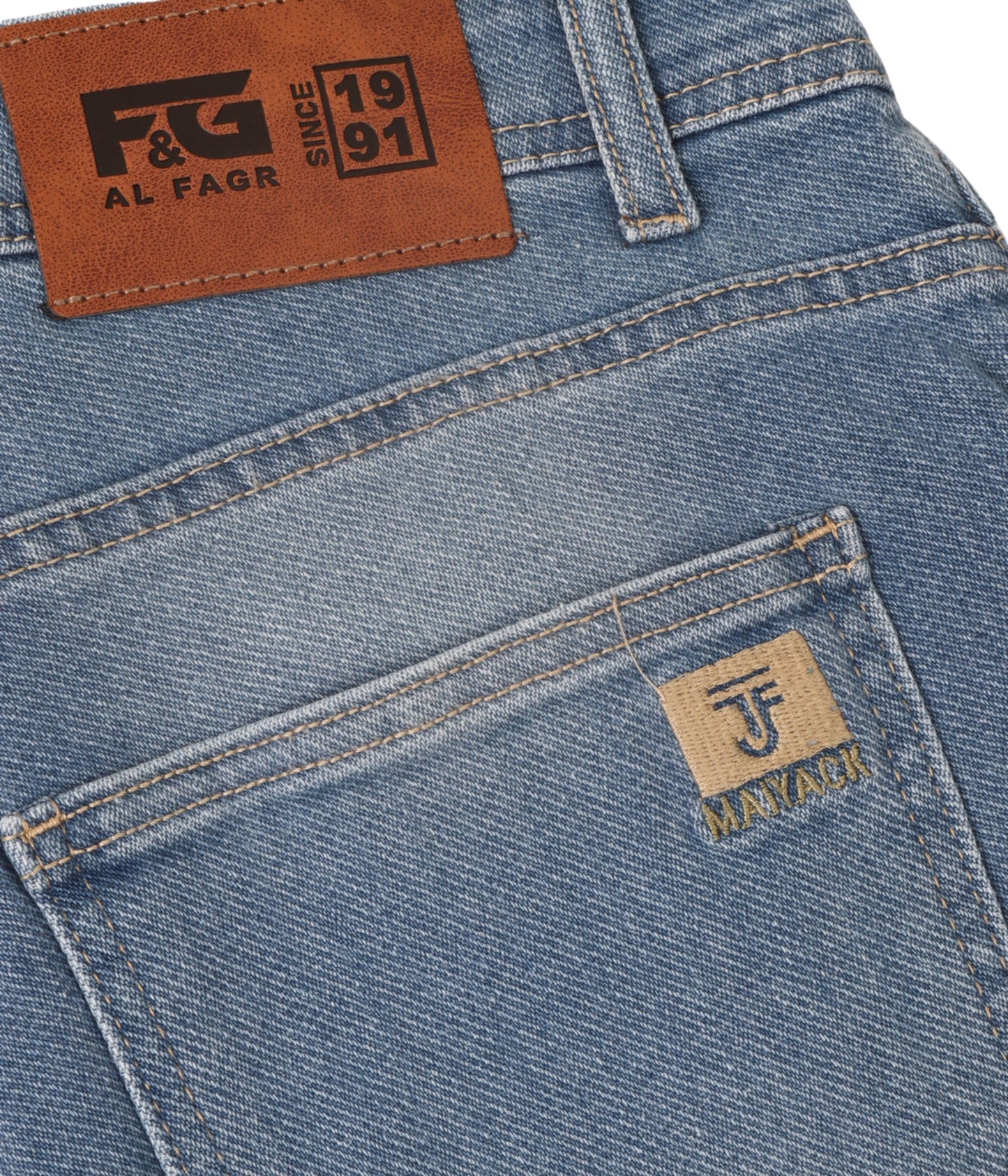 Light Blue Men’s Denim Jeans – بنطلون جينز رجالي دنيم