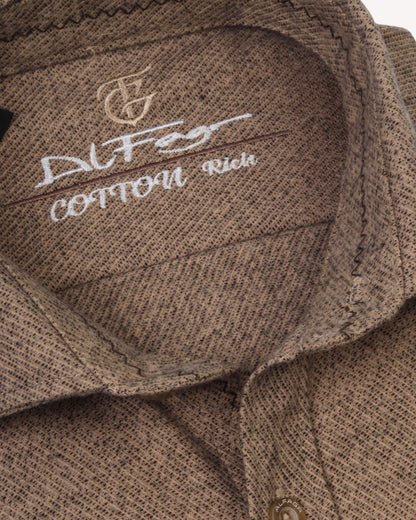 White Brwon Wool Shirt