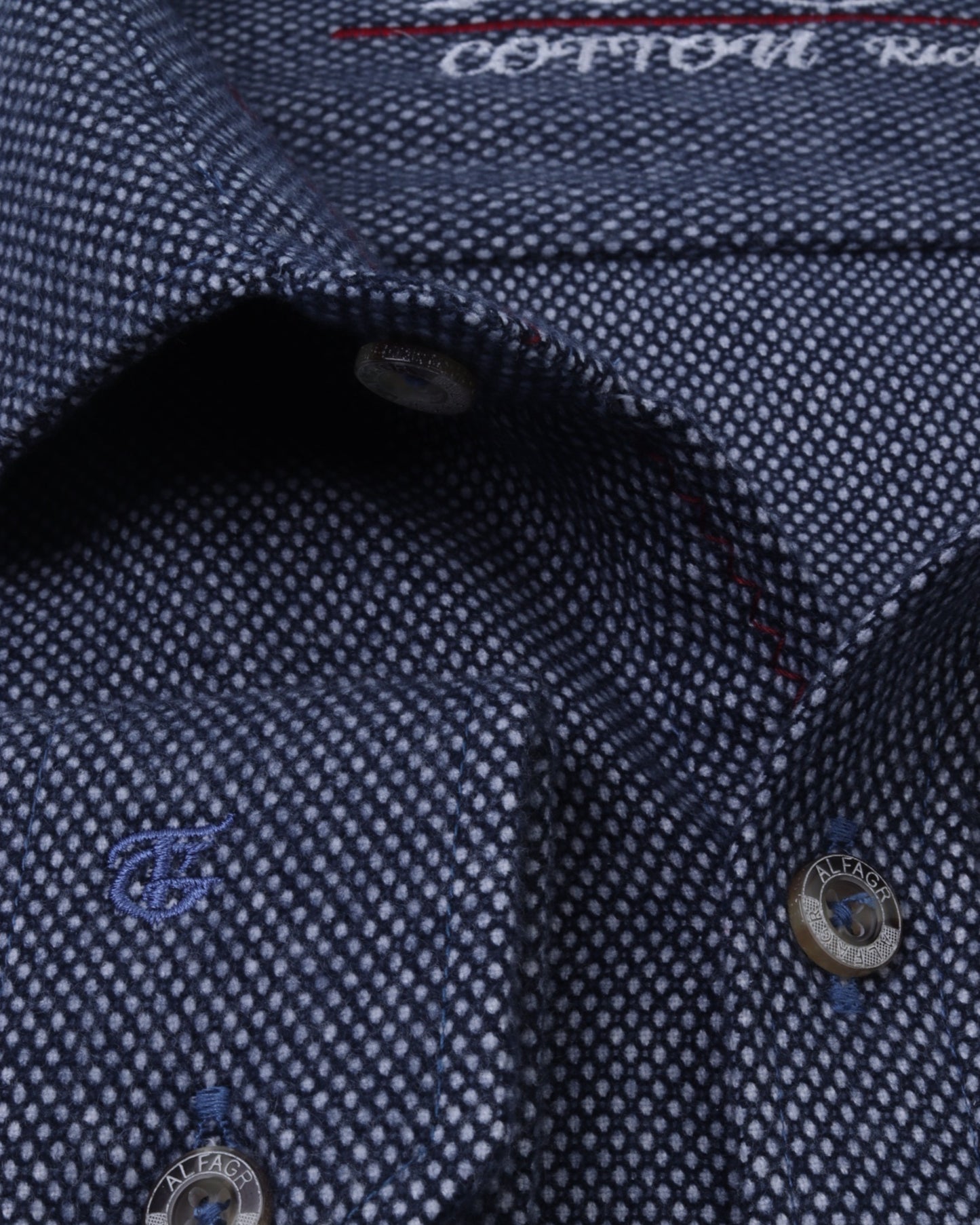 Dark Navy Wool Shirt - Big Size
