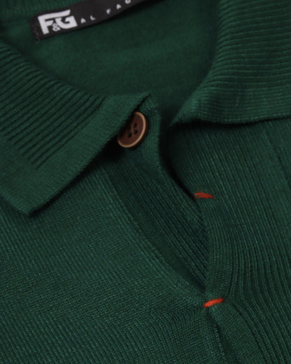 DarkGreen Polo Neck Trico