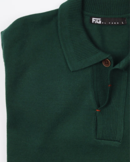 DarkGreen Polo Neck Trico