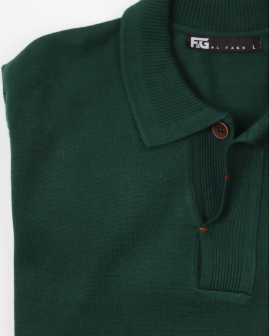 DarkGreen Polo Neck Trico
