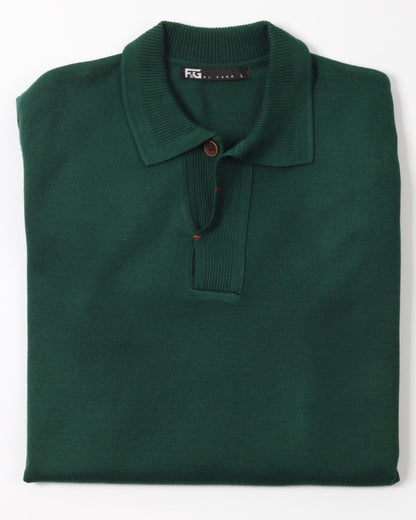 DarkGreen Polo Neck Trico