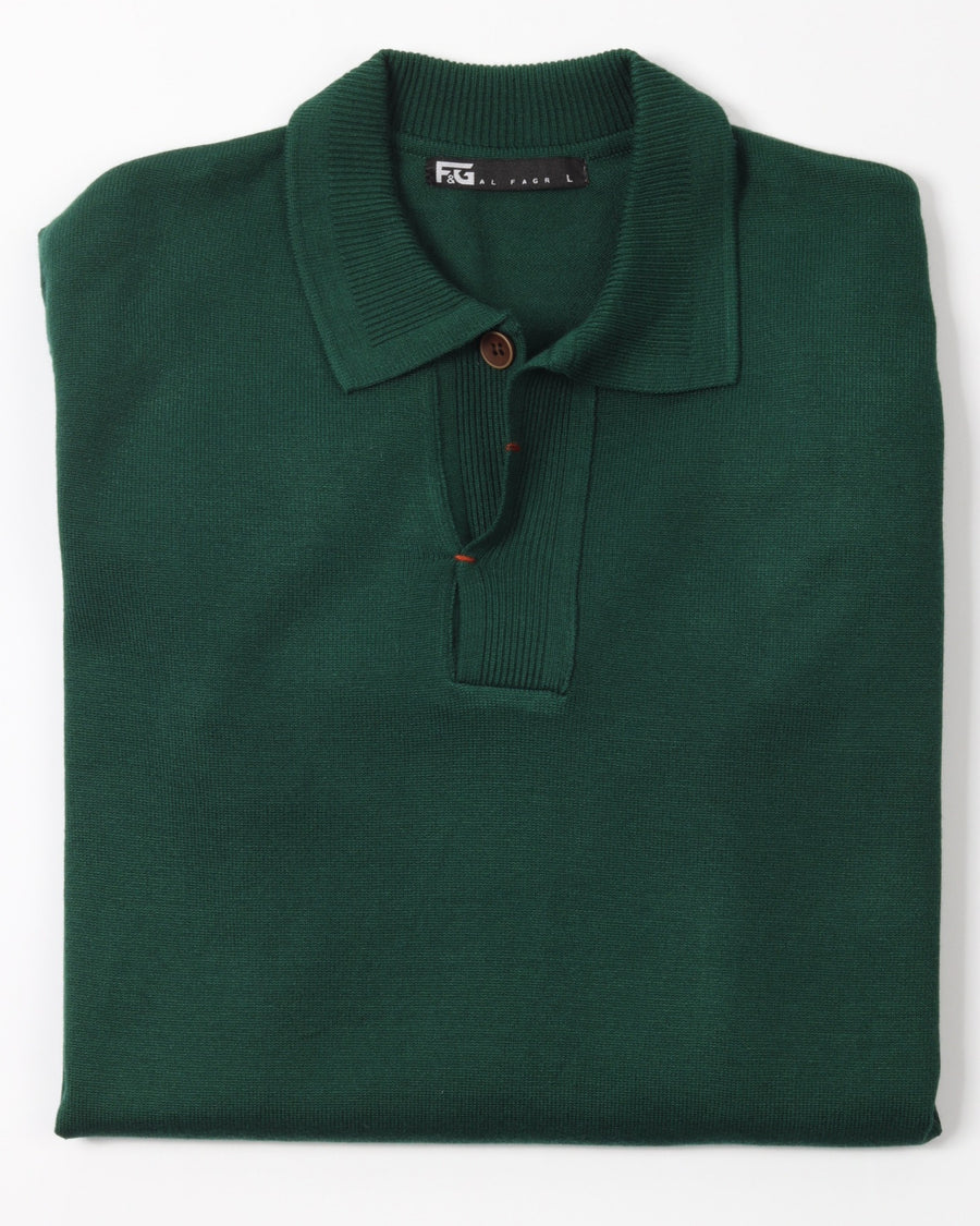 DarkGreen Polo Neck Trico
