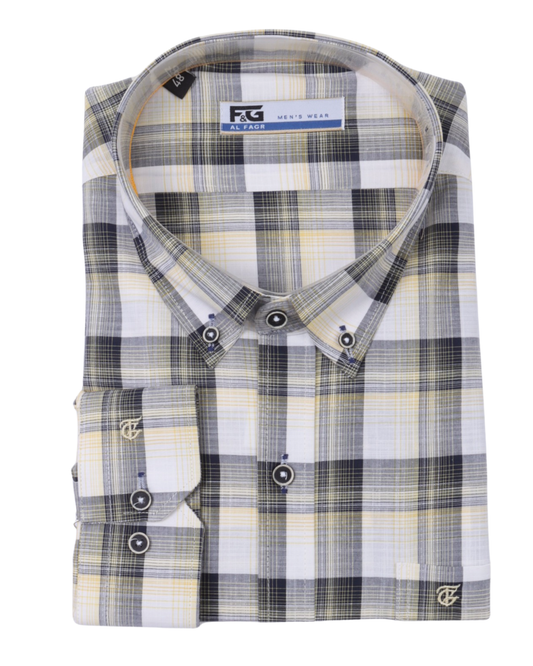 قميص كم مقاس كبير قطن