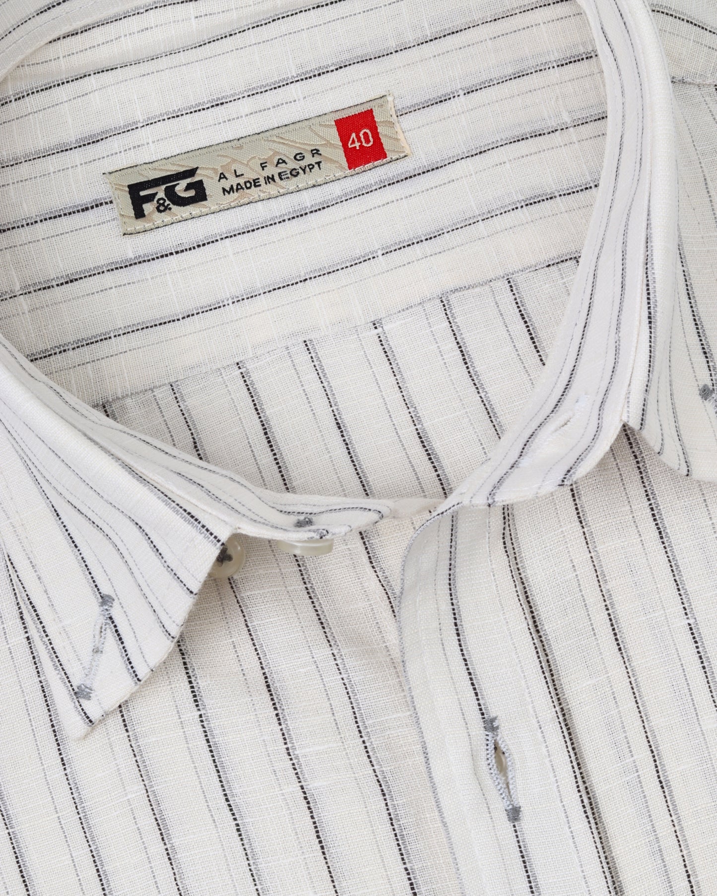 White Pure Cotton Long Sleeve Shirt