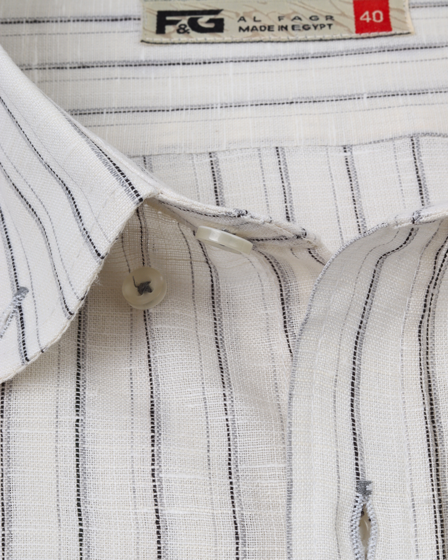 White Pure Cotton Long Sleeve Shirt
