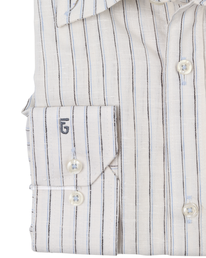 White Pure Cotton Long Sleeve Shirt