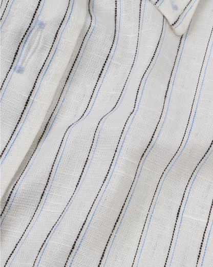 White Pure Cotton Long Sleeve Shirt