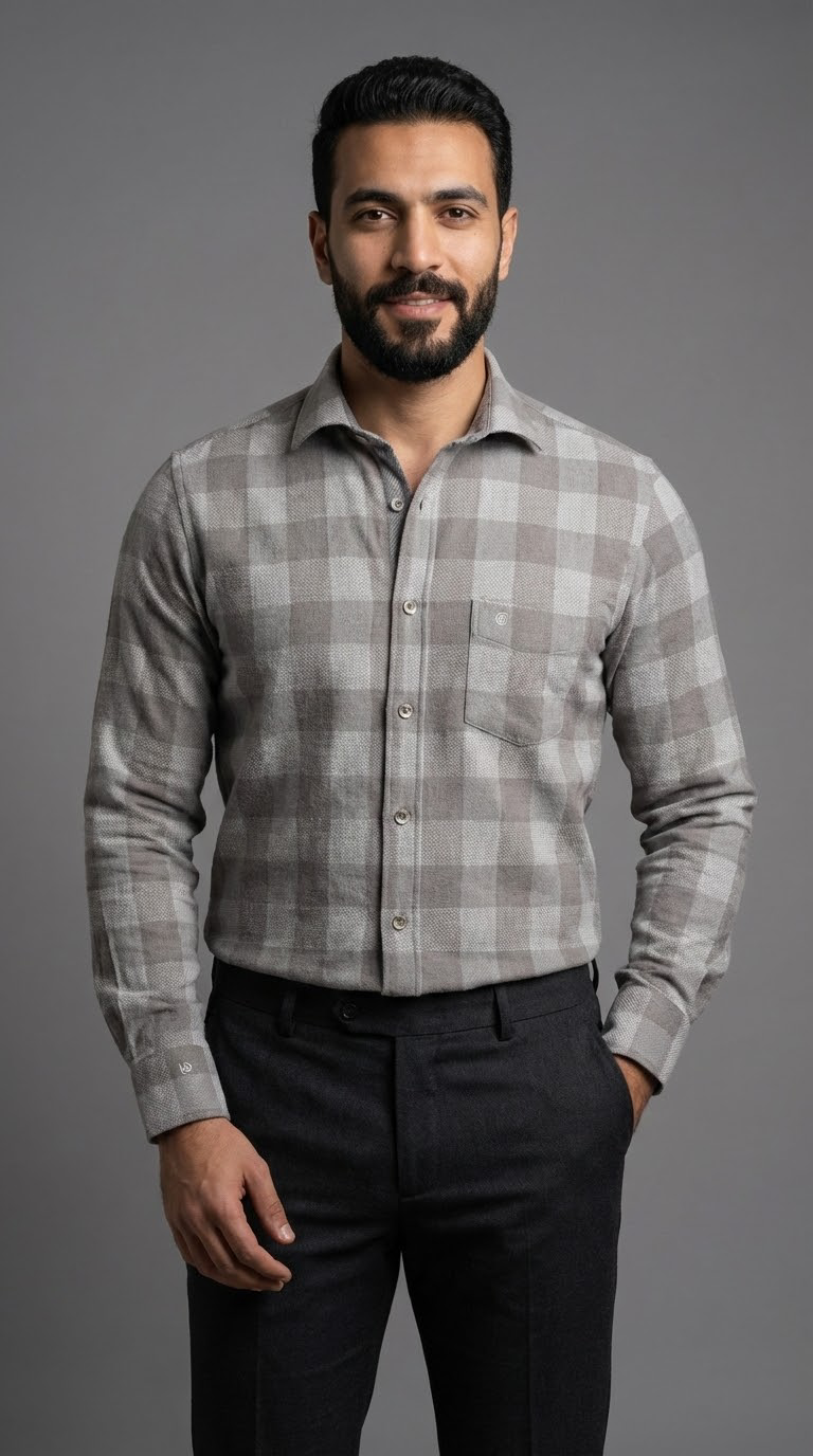 Grey Wool Shirt
