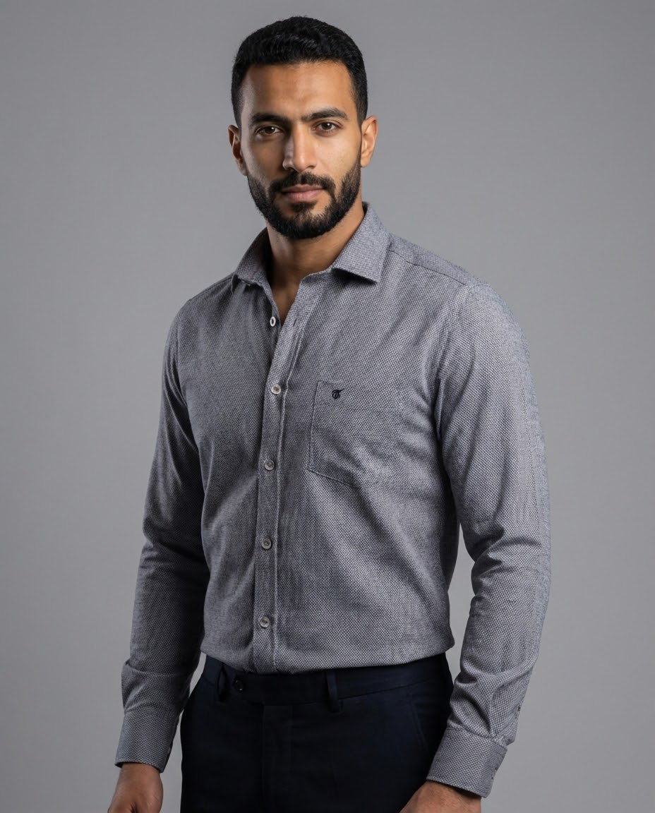 Grey Wool Shirt
