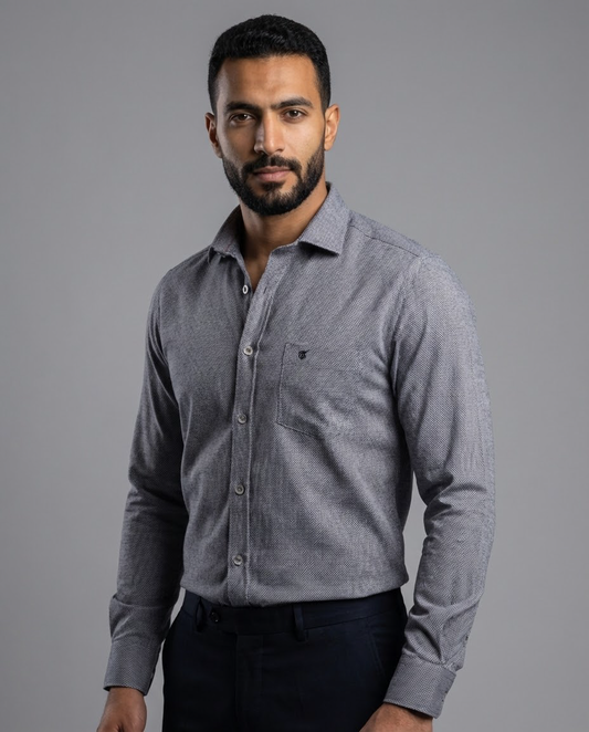 Grey Wool Shirt