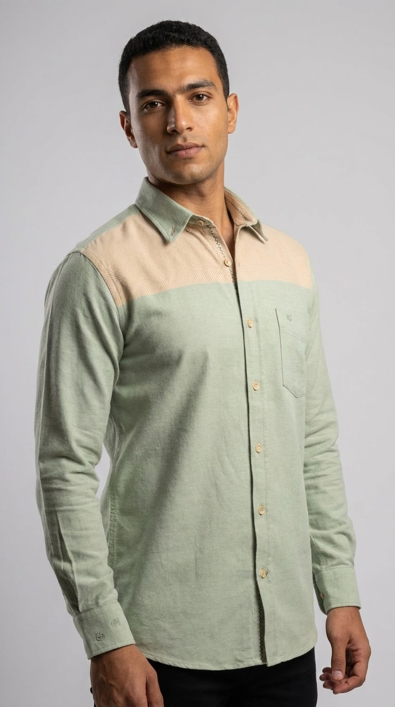 Mint Yeloow Wool Shirt