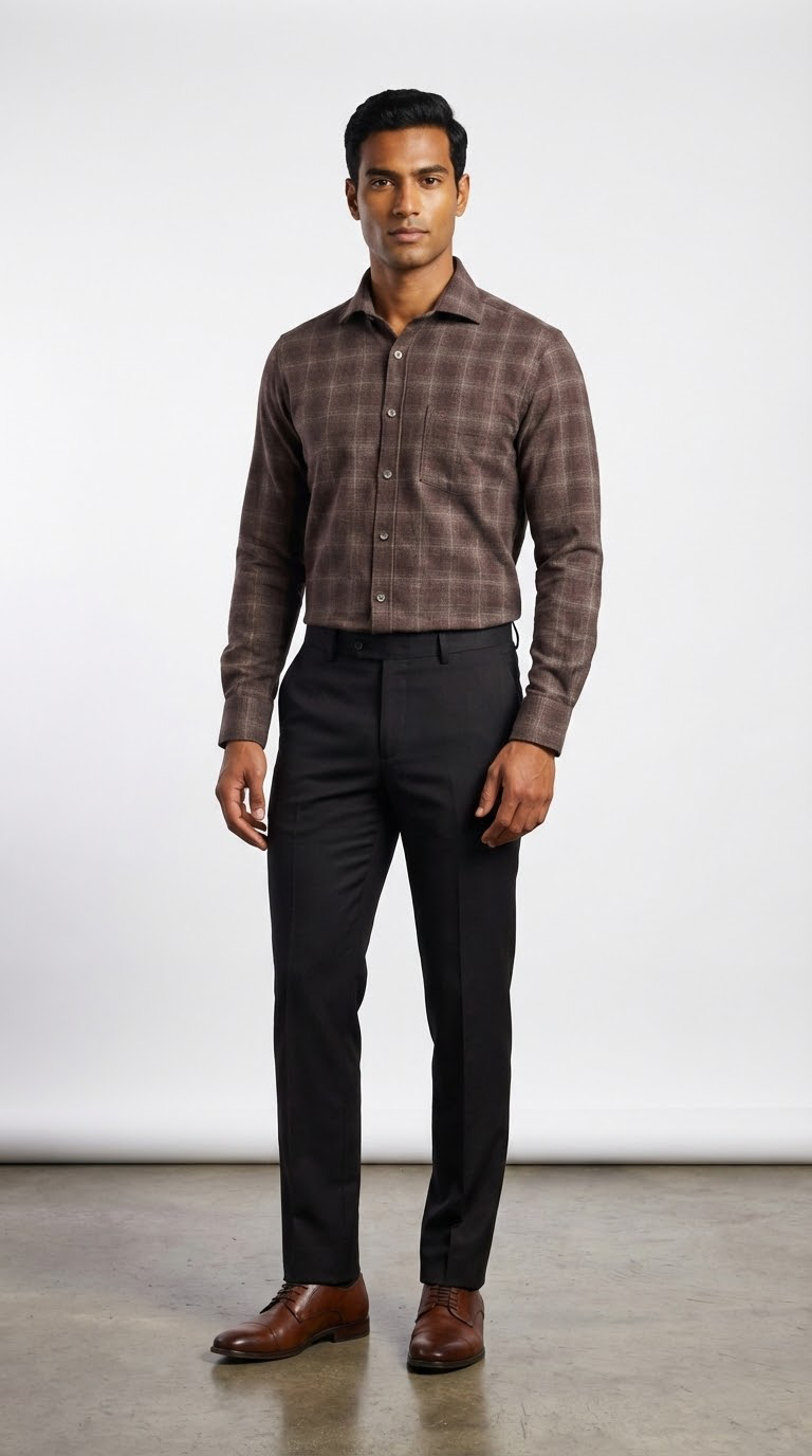 Brown Wool Shirt