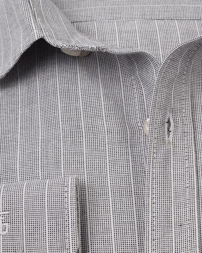 Silver Pure Cotton Long Sleeve Shirt