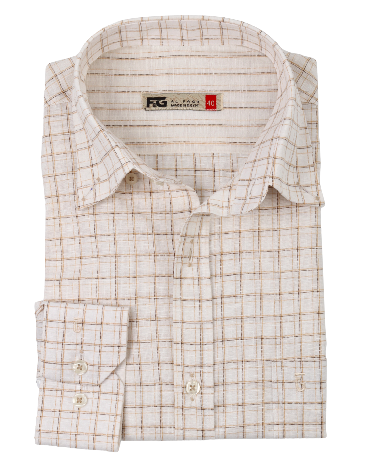 Beige Pure Cotton Long Sleeve Shirt