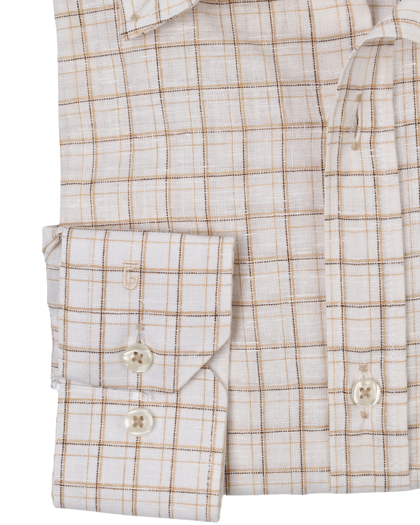 Beige Pure Cotton Long Sleeve Shirt