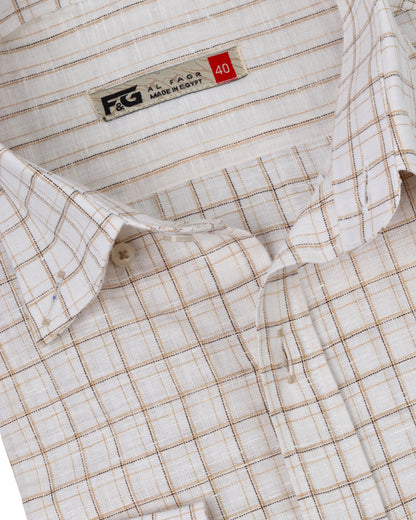 Beige Pure Cotton Long Sleeve Shirt