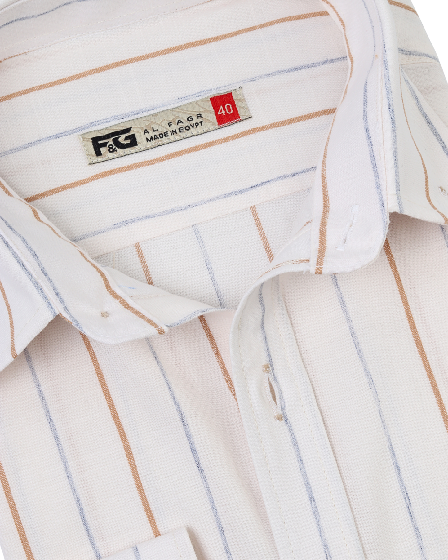 White Creamy Pure Cotton Long Sleeve Shirt