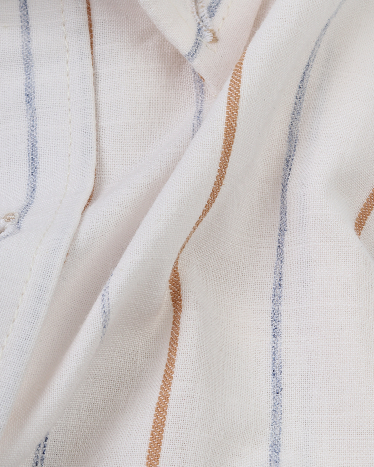 White Creamy Pure Cotton Long Sleeve Shirt