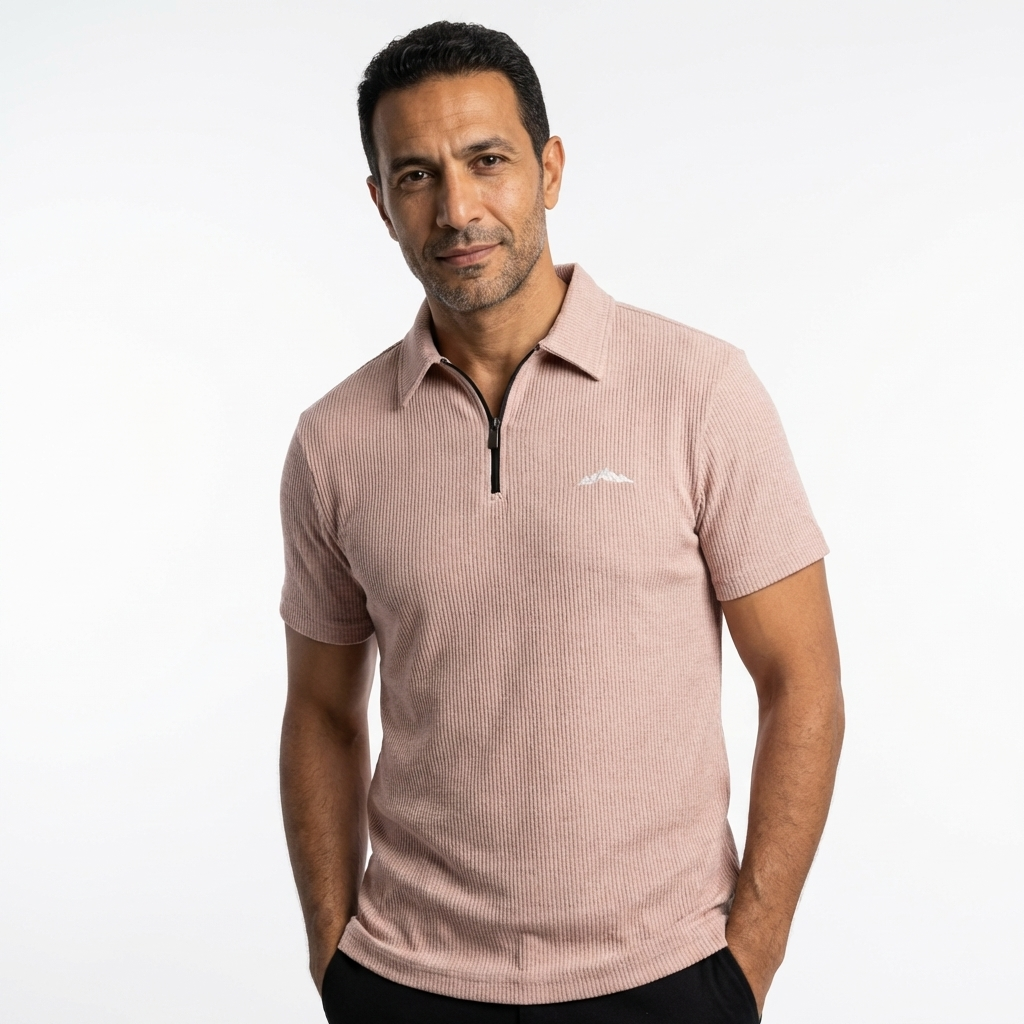 Zipper Polo Shirt