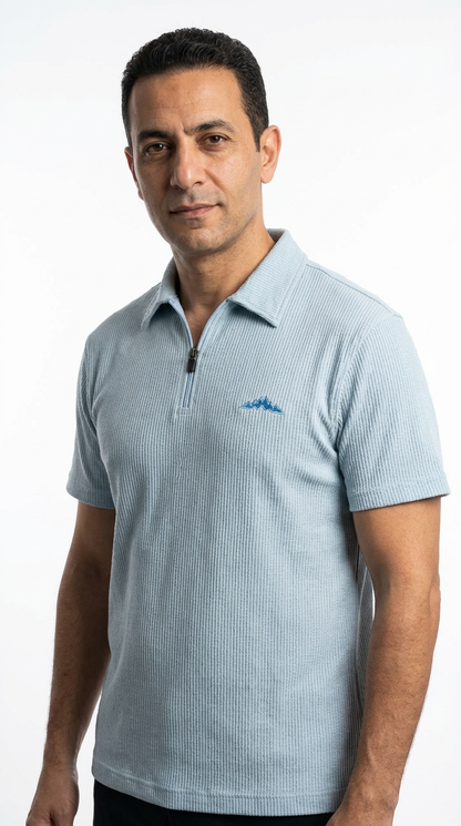 Zipper Polo Shirt