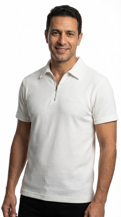 Zipper Polo Shirt